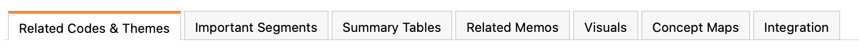 Different sections of a worksheet in QTT