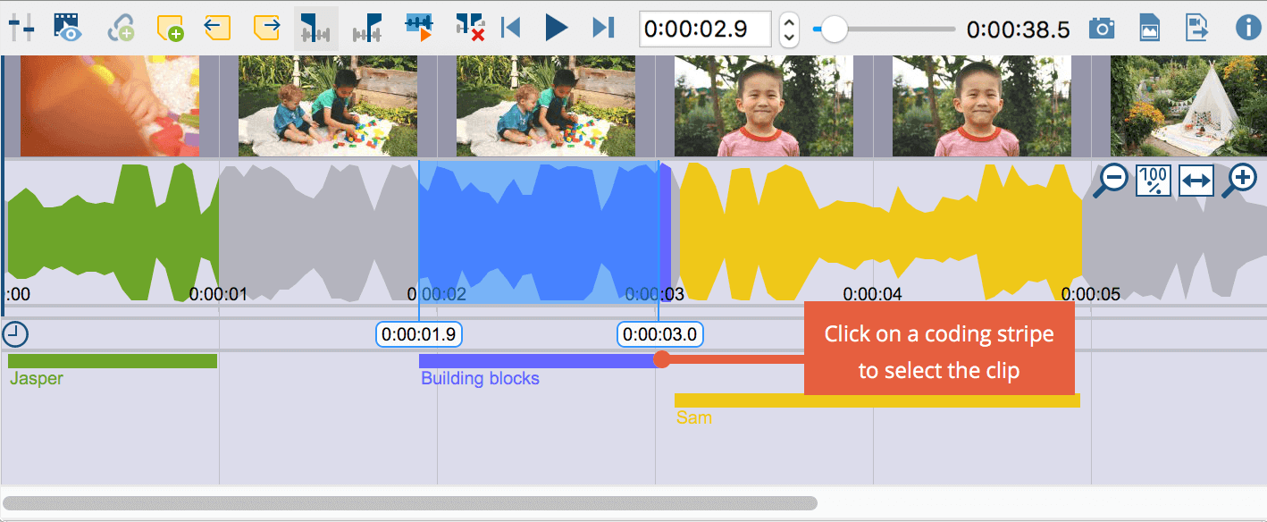 Visualization of codings in the Multimedia Browser Visualization of codings in the Multimedia Browser