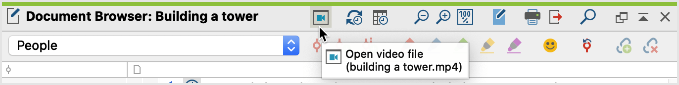 Open the Multimedia Browser in the Document Browser Open the "Multimedia Browser" in the "Document Browser"