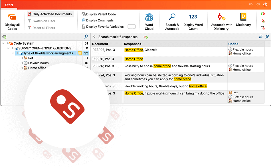 Your Questionnaire analysos software MAXQDA offers tools tailor made for questionnaire analyses