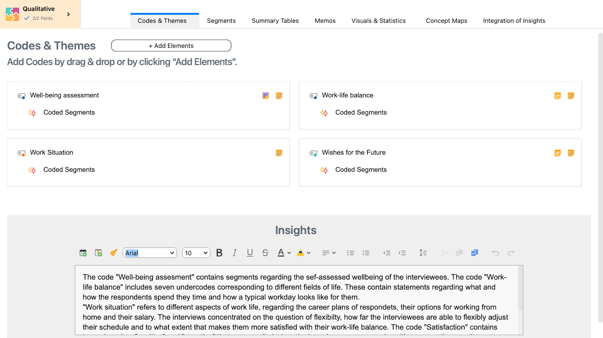 Section for codes in QTT Section for codes in QTT