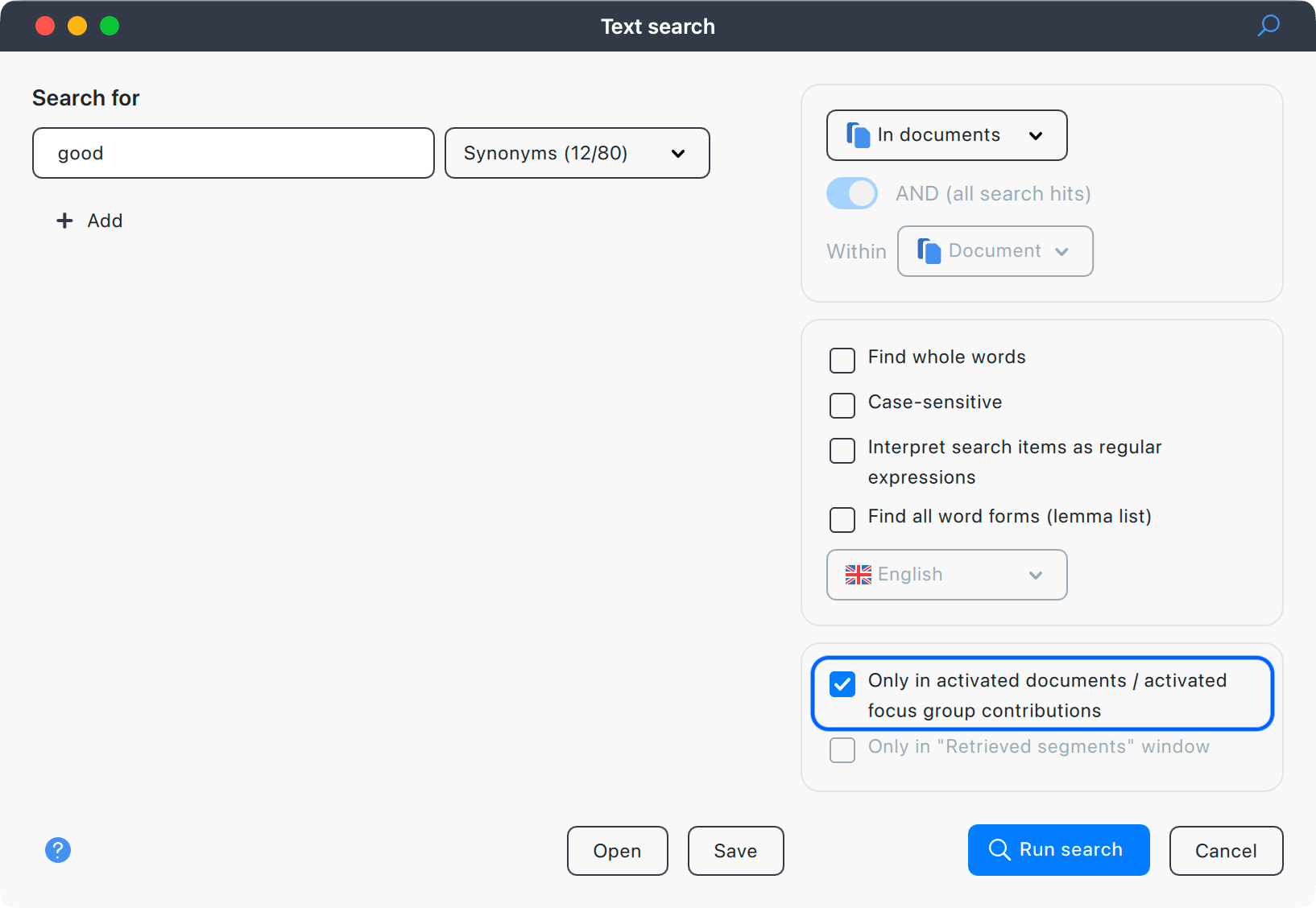 Search the contributions of focus group participants