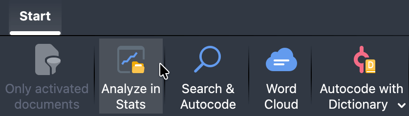 Analyze data with Stats from the Survey Analysis workspace