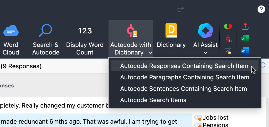 Starting autocoding Starting autocoding
