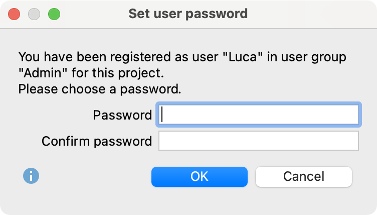 Set admin password