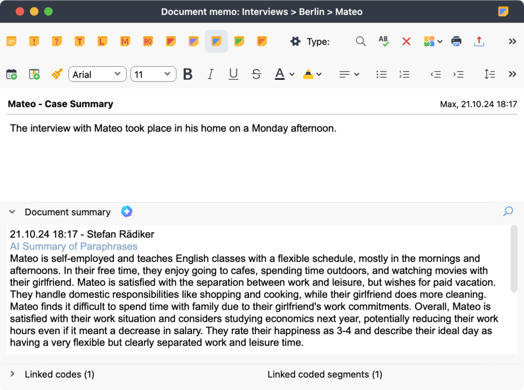 The summary of the paraphrases is stored in the document memo The summary of the paraphrases is stored in the document memo