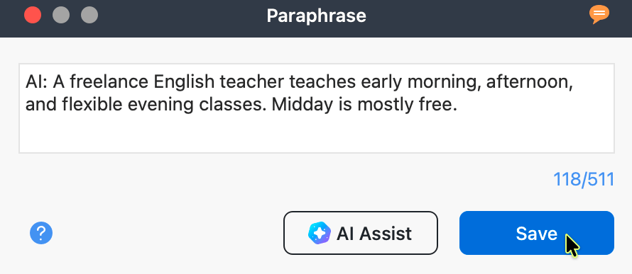 AI-generated paraphrase AI-generated paraphrase