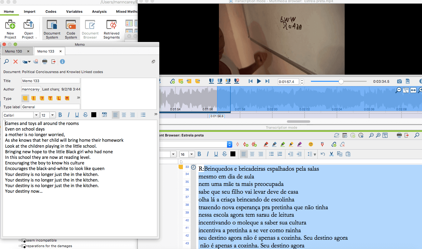 Transcribing Videos with MAXQDA