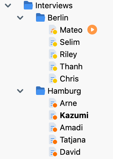Axial Coding - Document groups