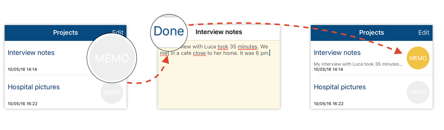 Memos in MAXApp