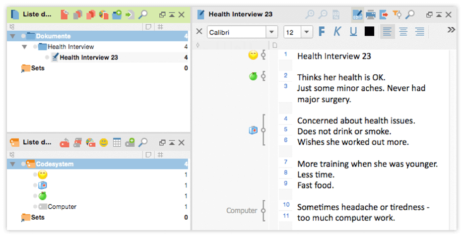 MAXApp Project in MAXQDA