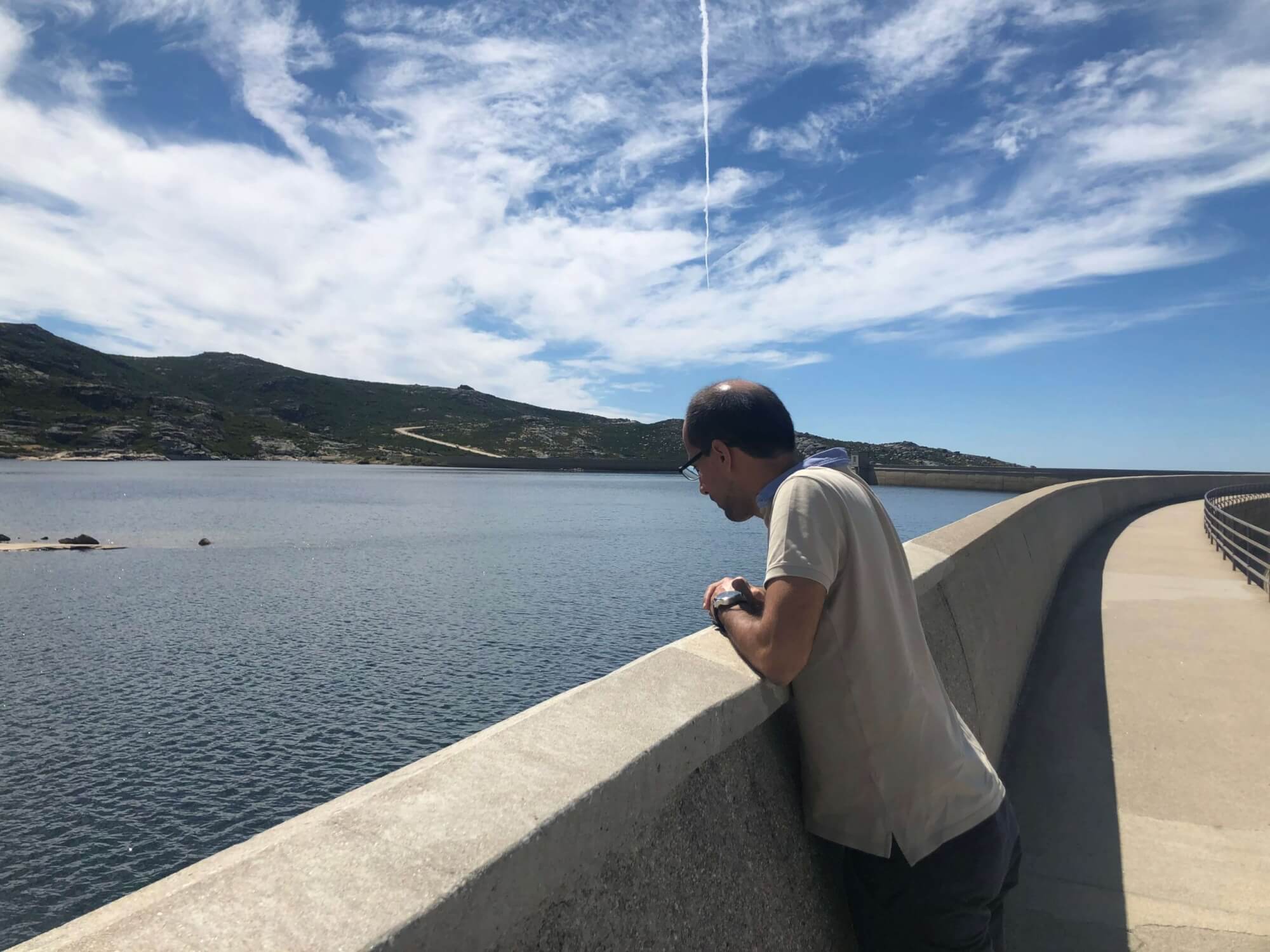 Figure 1 – The researcher at Lagoa Comprida Dam in Serra da Estrela Natural Park, Portugal. Figure 1 – The researcher at Lagoa Comprida Dam in Serra da Estrela Natural Park, Portugal.