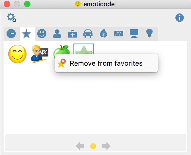 Add and remove symbols from favorites Add and remove symbols from favorites