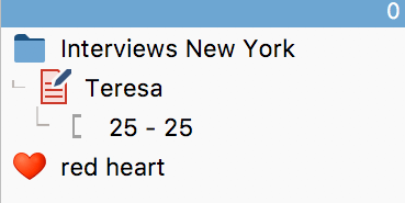 emoticons in the Retrieved Segments window and in the table overview