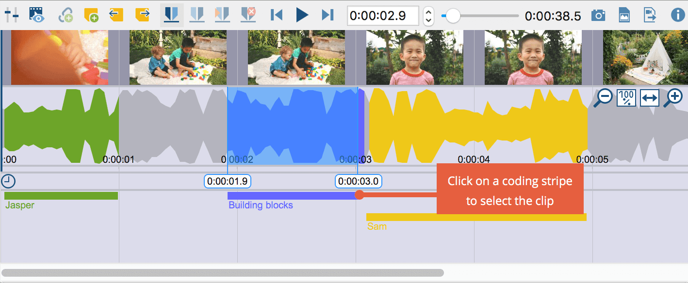 Visualization of codings in the Multimedia Browser Visualization of codings in the Multimedia Browser