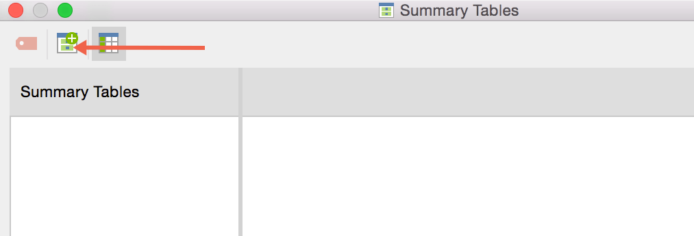 Create a new summary table in MAXQDA 12