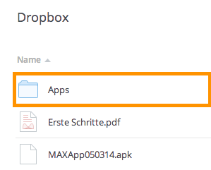 Export to Dropbox und import into MAXQDA