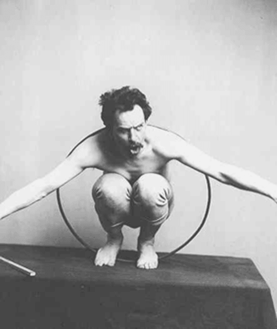 Ethnographic research - Franz Boas posing for figure