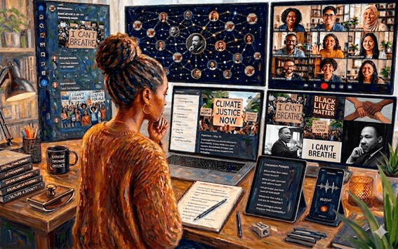 Fictive representation of a digital ethnographer