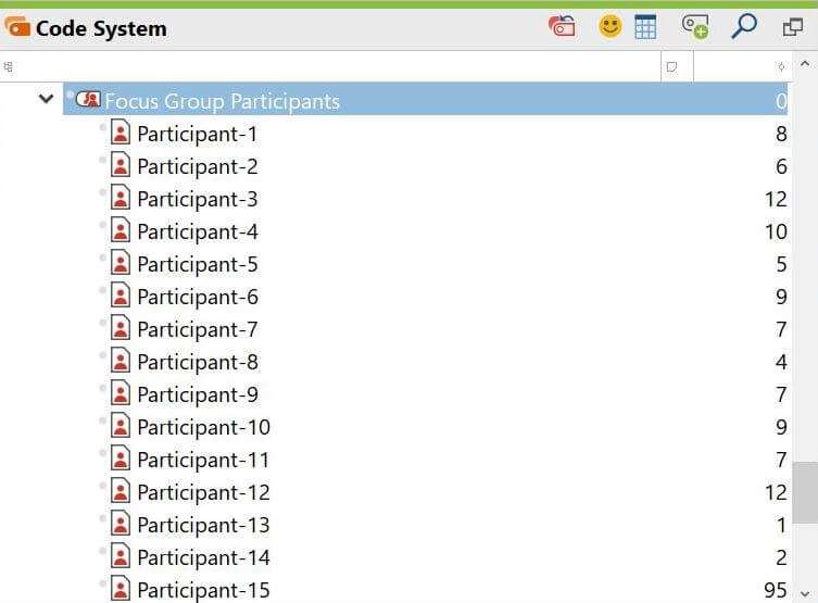 Focus Group Codes