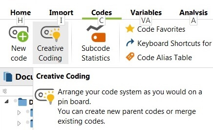MAXQDA Creative Coding function