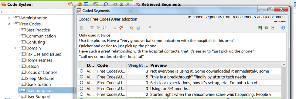 Figure 3 Free Coding and Weighting Figure 3 Free Coding and Weighting