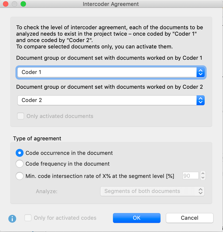 Document analysis: Figure 4: Intercoder agreement