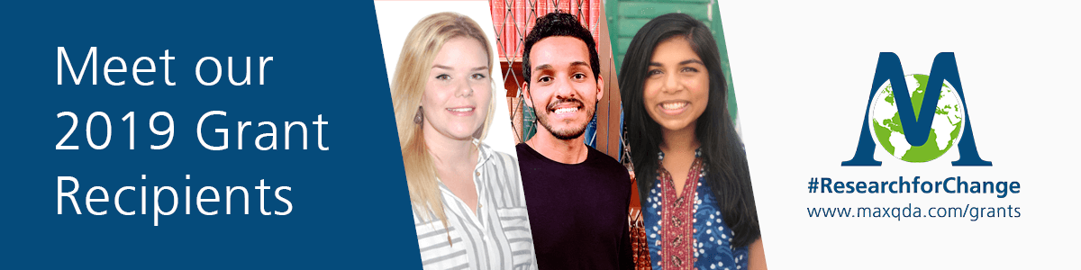 MAXQDA Grant Recipients 2019