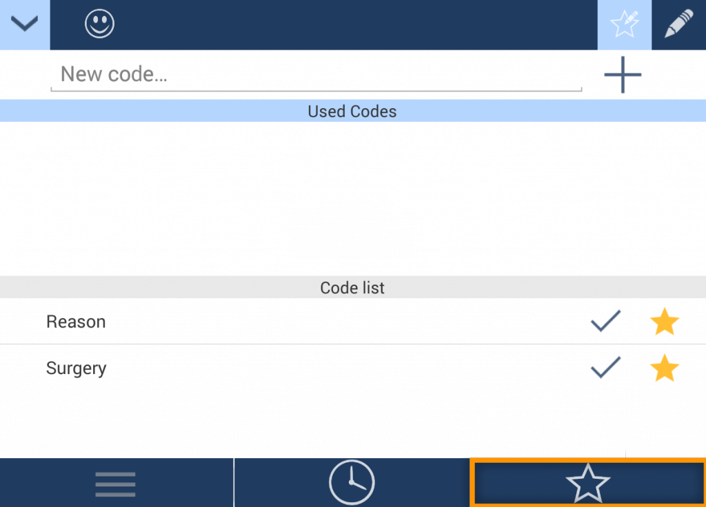 Manage your codes