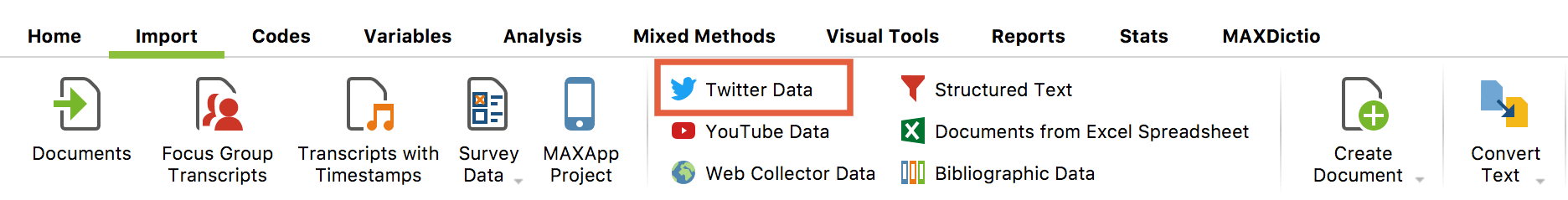 Importing Twitter data v