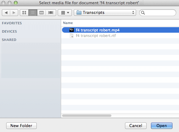 Import f4/f5 transcripts