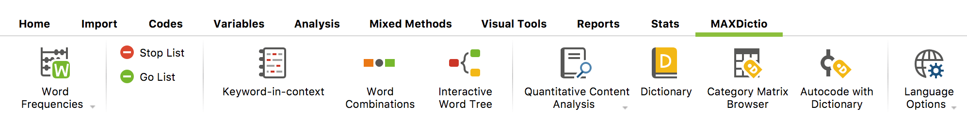 Quantitative content analysis features in MAXQDA