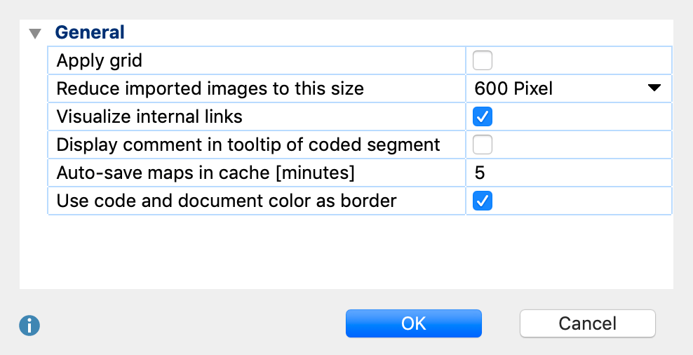 The MAXMaps Options window The MAXMaps Options window
