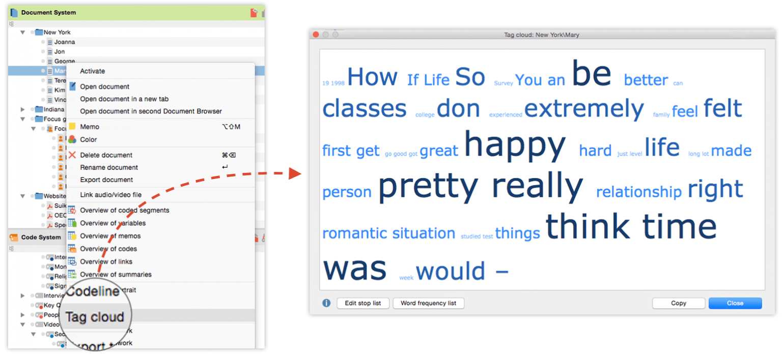 MAXQDA 12 Tip Visualize content with word clouds