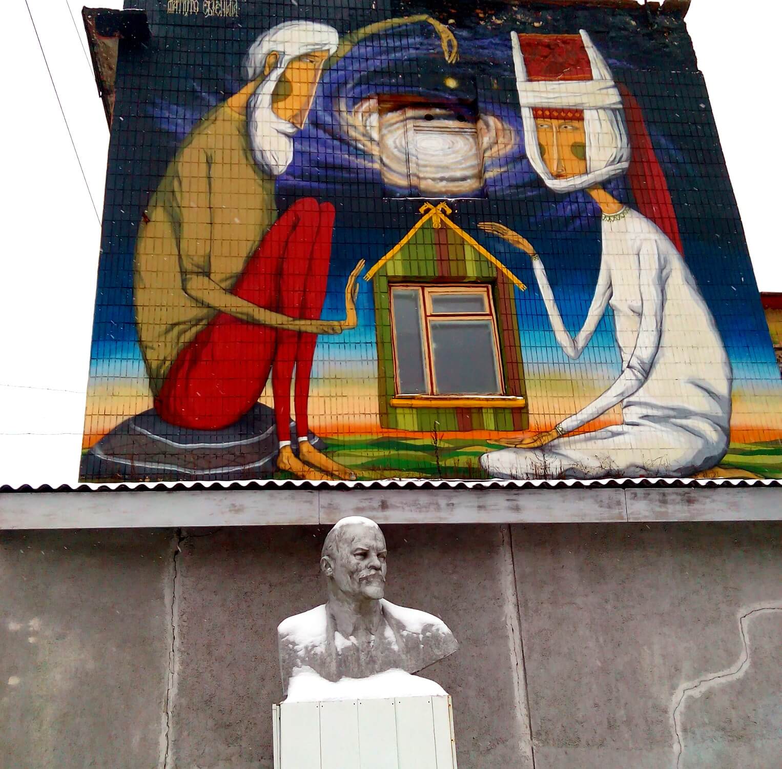 Kastrychnitskaya street in Minsk is a place where creative industries meet the Soviet past face to face