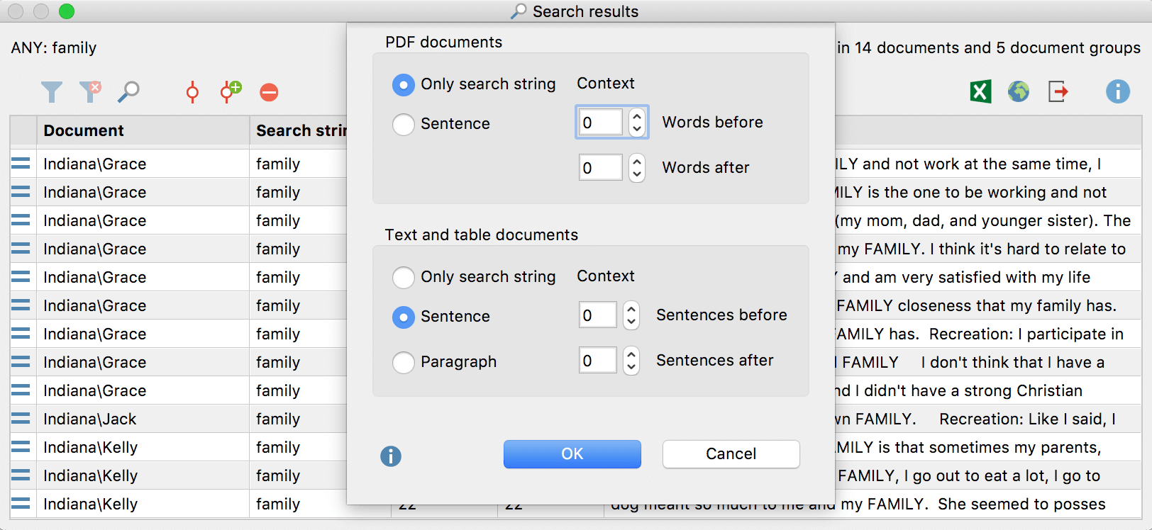 Keyword-in-Context from Search Results Keyword-in-Context from Search Results