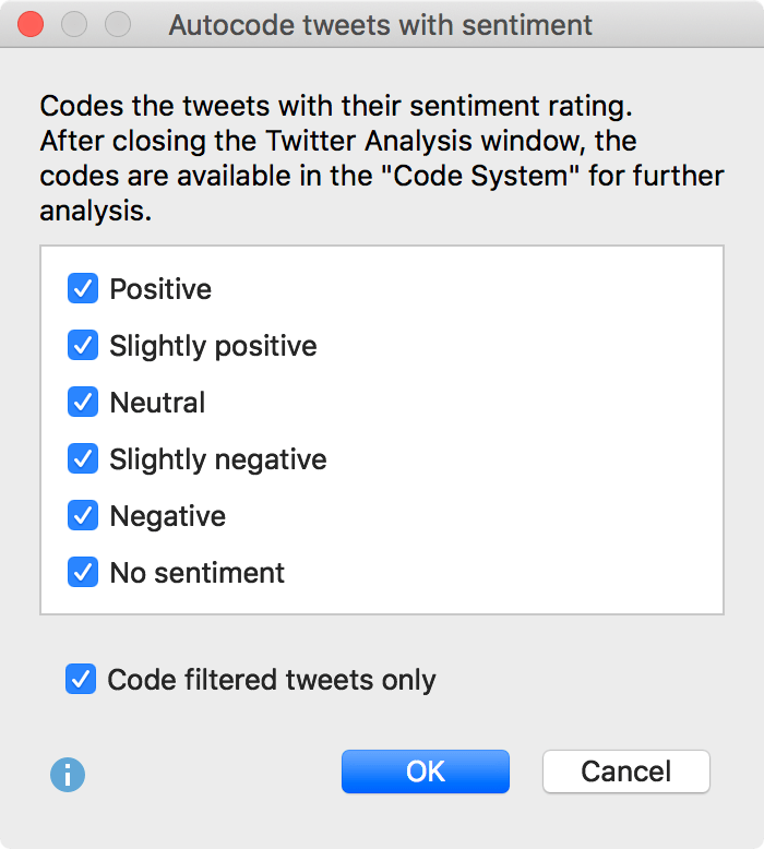 Options for coding the tweets with their sentiment