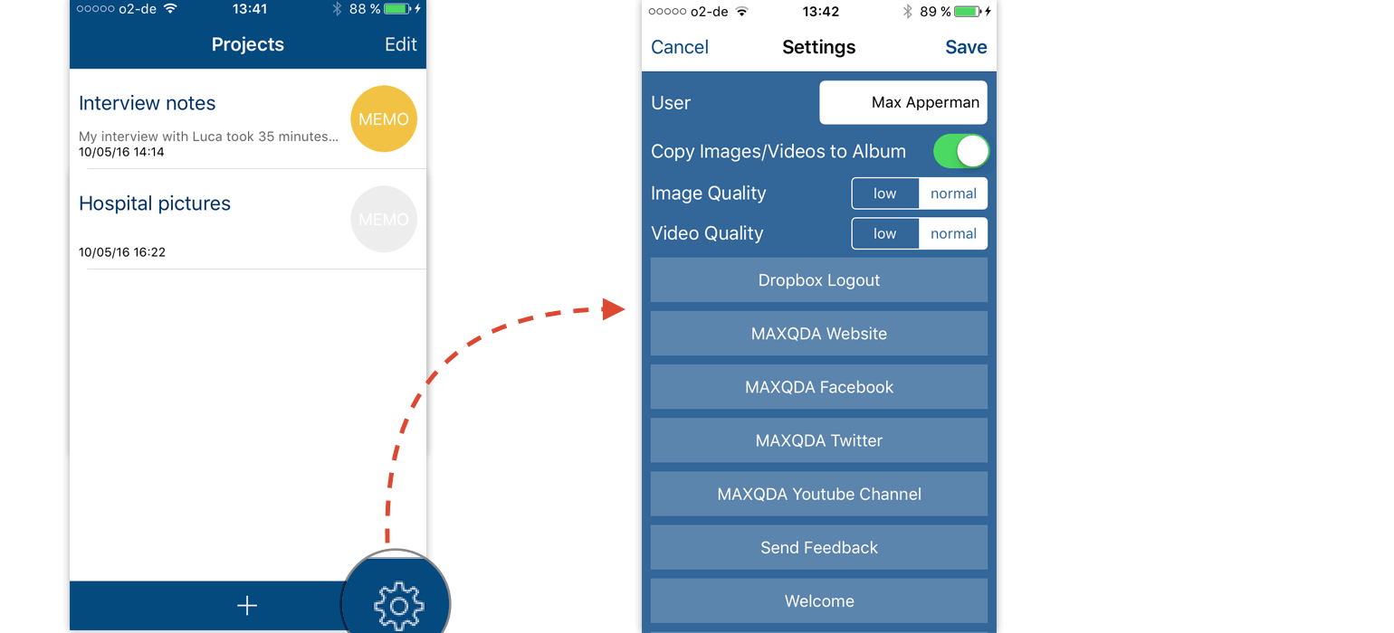 MAXApp Settings