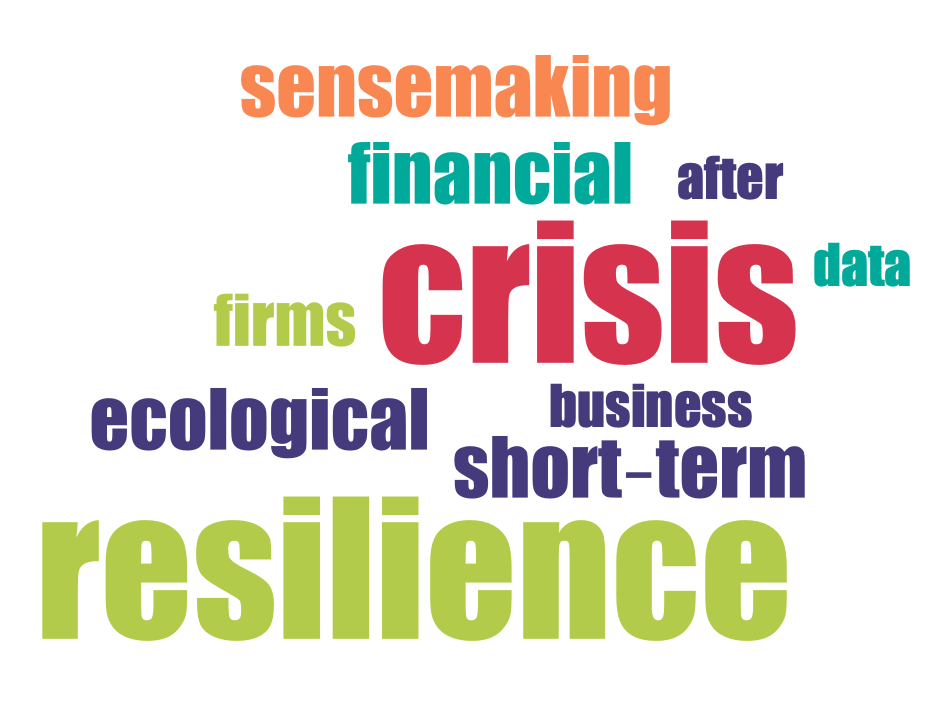 Word frequency in abstract: organizational studies