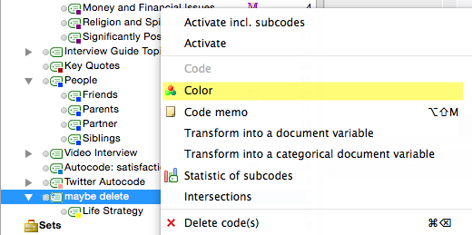 MAXQDA coding tip: Hiding codes