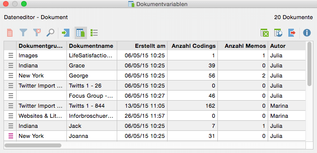 Data editor
