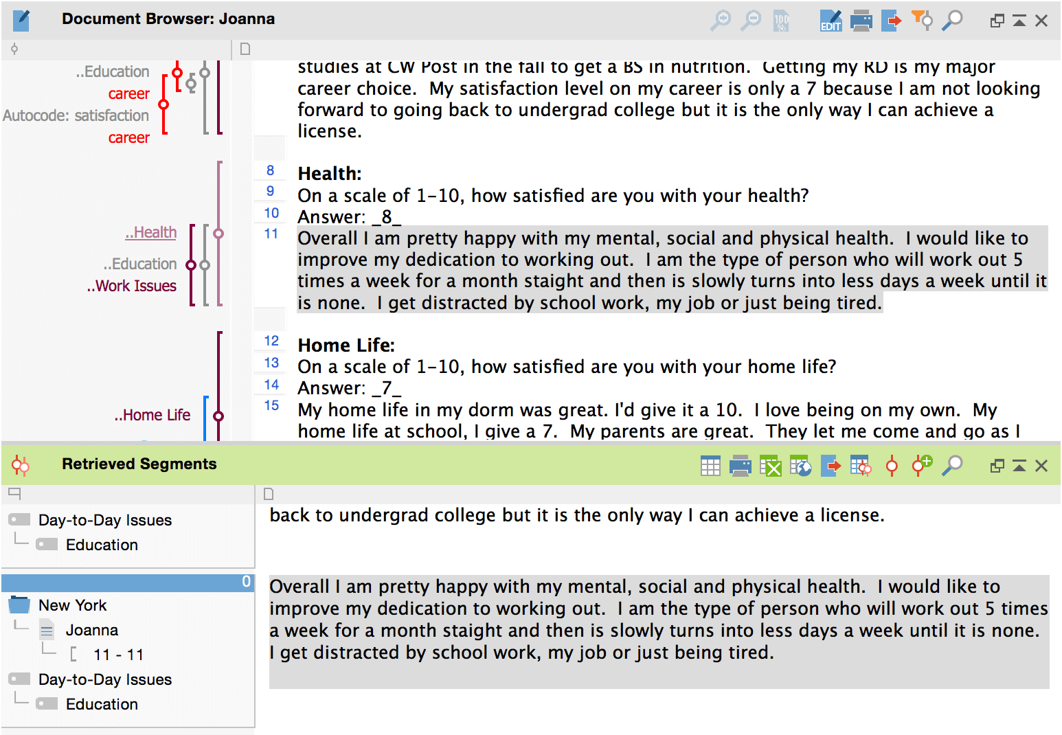 Jump to the source document by cone click on the info box