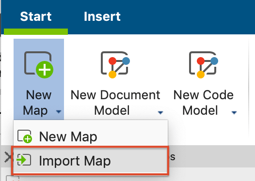 Import a map into a target project.