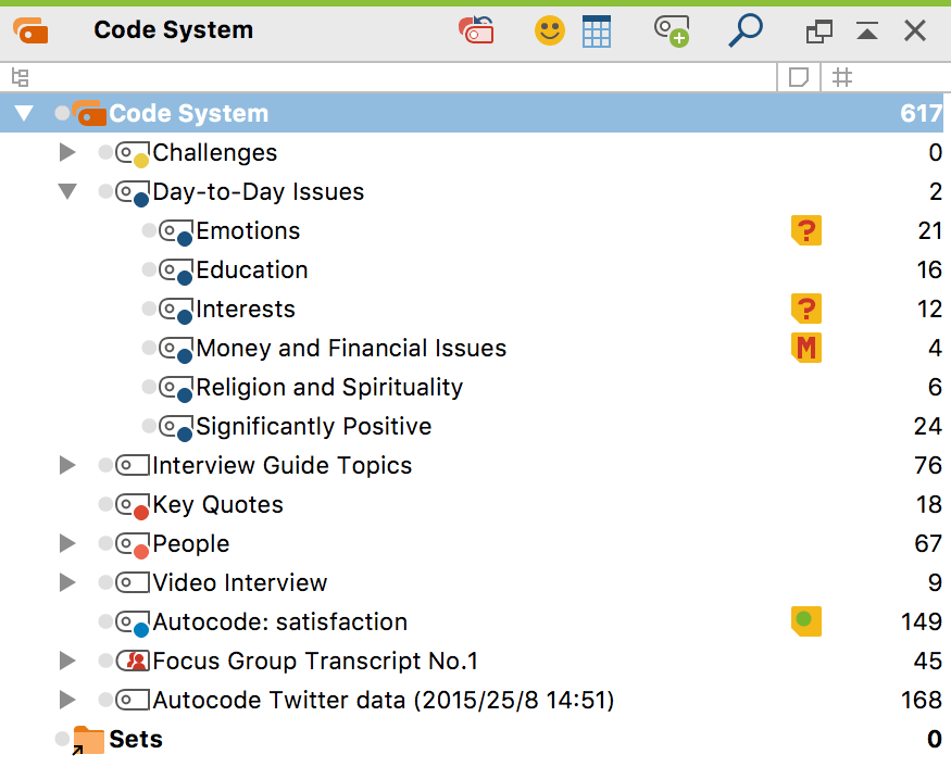 The Code System in full screen Category System in full screen