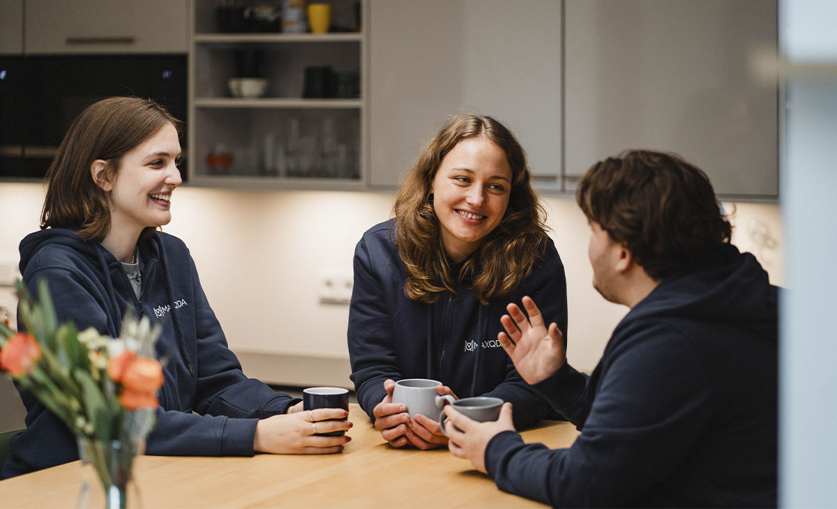 MAXQDA Jobs: Gemeinsame Pause