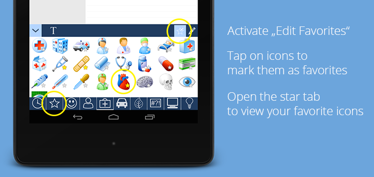 Mark items as favorites on MAXApp for Android Mark items as favorites on MAXApp for Android