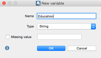 Creat new variable