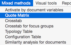 Quote matrix