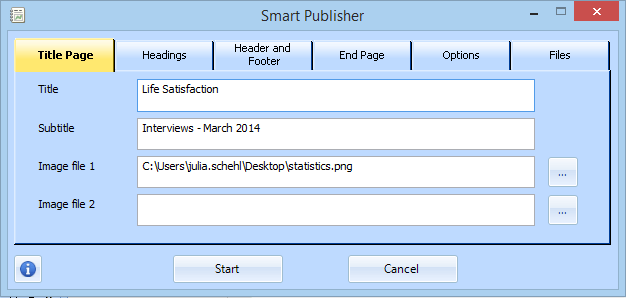 Smart Publisher - Window