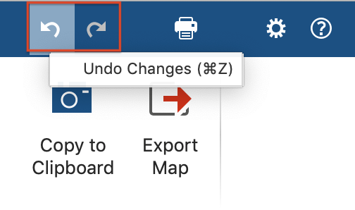 Undo icons in MAXMaps Undo icons in MAXMaps